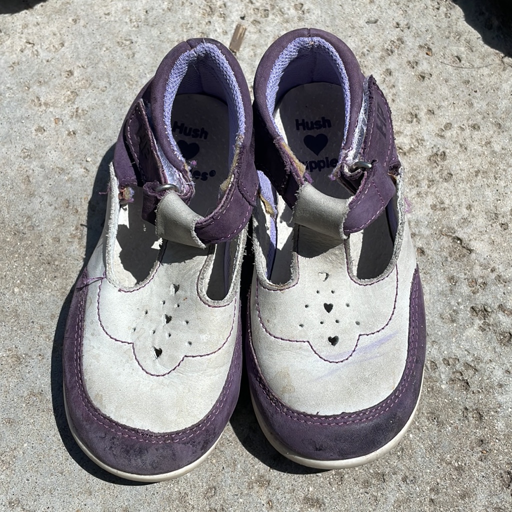 Hush Puppies Girl Toddler Leather Sneakers